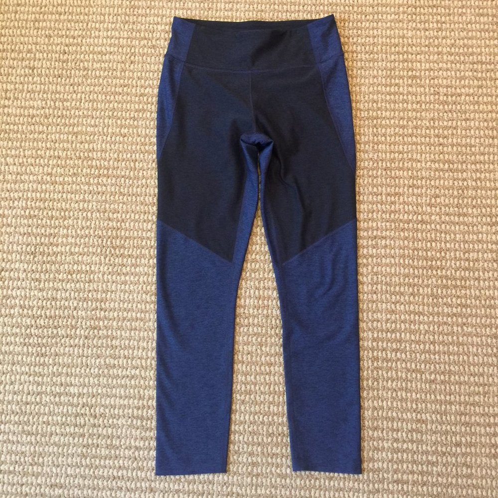 Outdoor Voices Two-Tone Leggings Black Blue Small - Picture 4 of 7